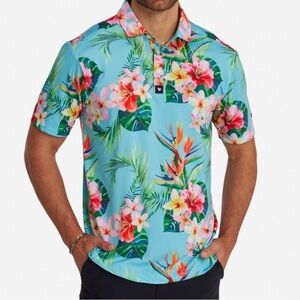 Bad Birdie Tropics Polo XL